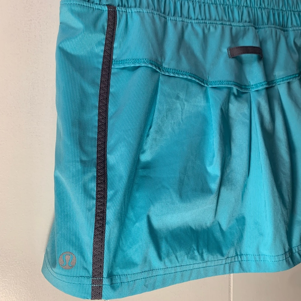 Lululemon Turquoise Athletic Skort with Drawstring - Picture 8 of 9
